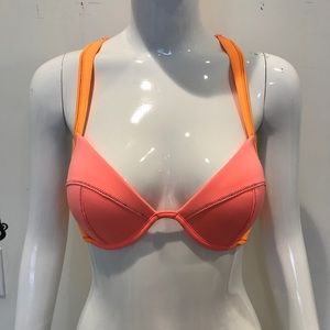 New Victoria’s Secret Neon Orange Pink Bikini 34B